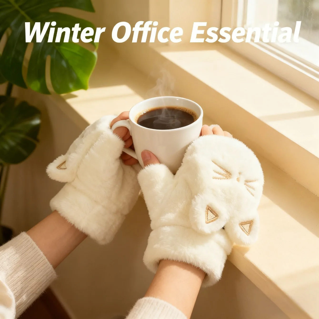 Зимние милые плюшевые перчатки с котом, женские теплые флисовые перчатки без пальцев с откидной крышкой на половину пальца, стиль двойного назначения
Зимние милые плюшевые перчатки с котом, женские теплые флисовые перчатки без пальцев с откидной крышкой на половину пальца, стиль двойного назначения