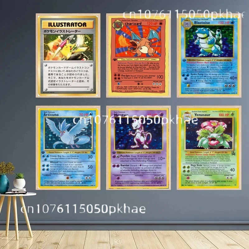 1996 Pokémon Anime Figures Pikachu Squirtle Charmander Mewtwo Card Canvas Painting Wall Art Prints Living Room Decor Posters
1996 Pokémon Anime Figures Pikachu Squirtle Charmander Mewtwo Card Canvas Painting Wall Art Prints Living Room Decor Posters