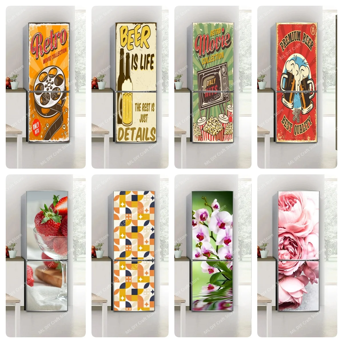 Plum Blossom Crane Scenery Refrigerator Stickers Waterproof Traditional Chinese Art Wrap for Kitchen Appliance Wardrobe Decor
Plum Blossom Crane Scenery Refrigerator Stickers Waterproof Traditional Chinese Art Wrap for Kitchen Appliance Wardrobe Decor