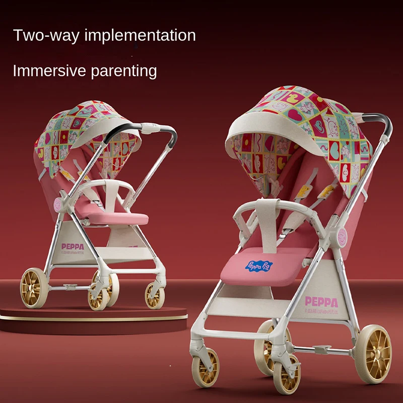 Pink Baby Stroller, Two-Way Travel, Lightweight Foldable, Four-Wheel Shock Absorption, Newborn Stroller with Sleep Compartment
Pink Baby Stroller, Two-Way Travel, Lightweight Foldable, Four-Wheel Shock Absorption, Newborn Stroller with Sleep Compartment