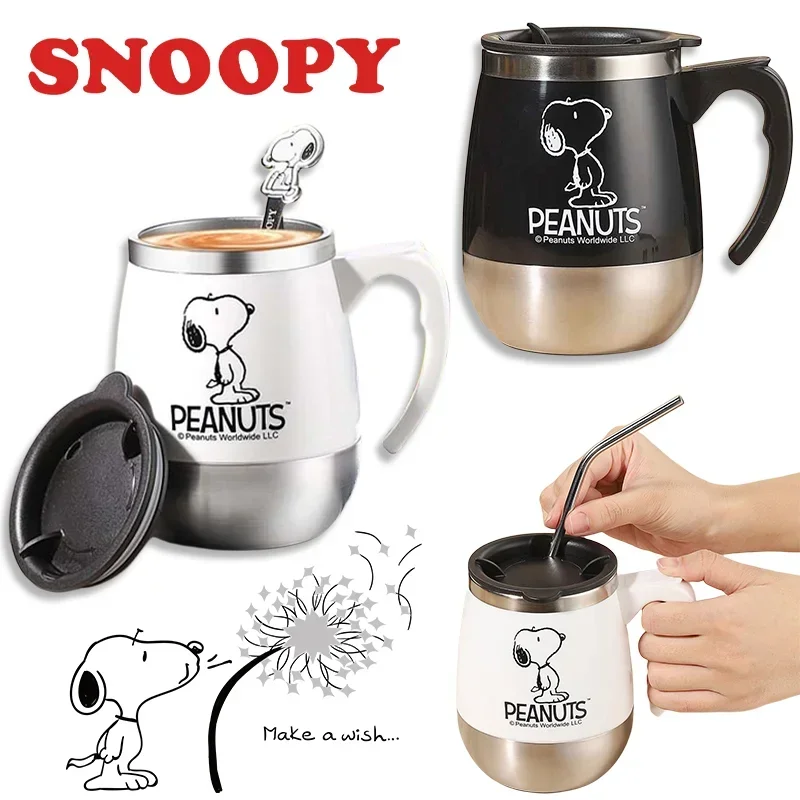 420ml Snoopy Coffee Mug Cup 304 Stainless Steel with Lid Anime Insulated School Office Milk Tea Student Cartoon Cute Drinkware
420ml Snoopy Coffee Mug Cup 304 Stainless Steel with Lid Anime Insulated School Office Milk Tea Student Cartoon Cute Drinkware