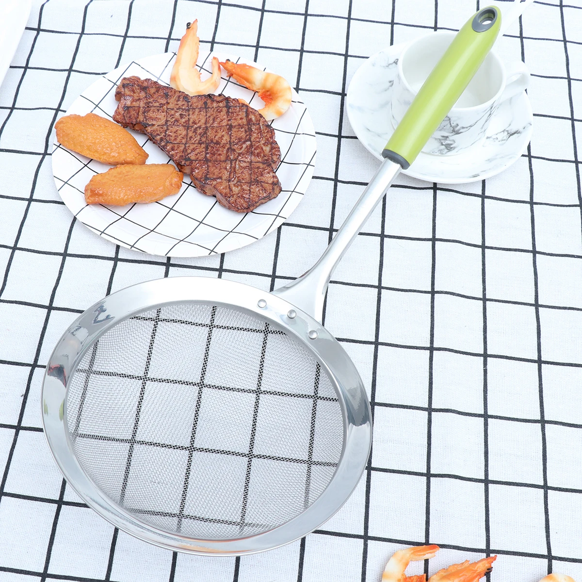 Stainless Steel Strainer Skimmer Ladle Fine Mesh Long H French Fries Strainer Kitchen Tool Oil Drain Spoon Home Use
Stainless Steel Strainer Skimmer Ladle Fine Mesh Long H French Fries Strainer Kitchen Tool Oil Drain Spoon Home Use