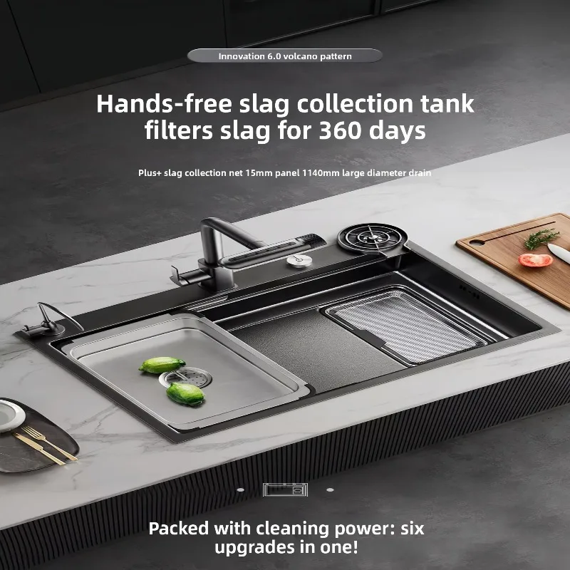 Extra Thick Large Kitchen Sink Stainless Steel Sink Kitchen Sink Vegetable Washing Basin Household Kitchen Large Trough
Extra Thick Large Kitchen Sink Stainless Steel Sink Kitchen Sink Vegetable Washing Basin Household Kitchen Large Trough