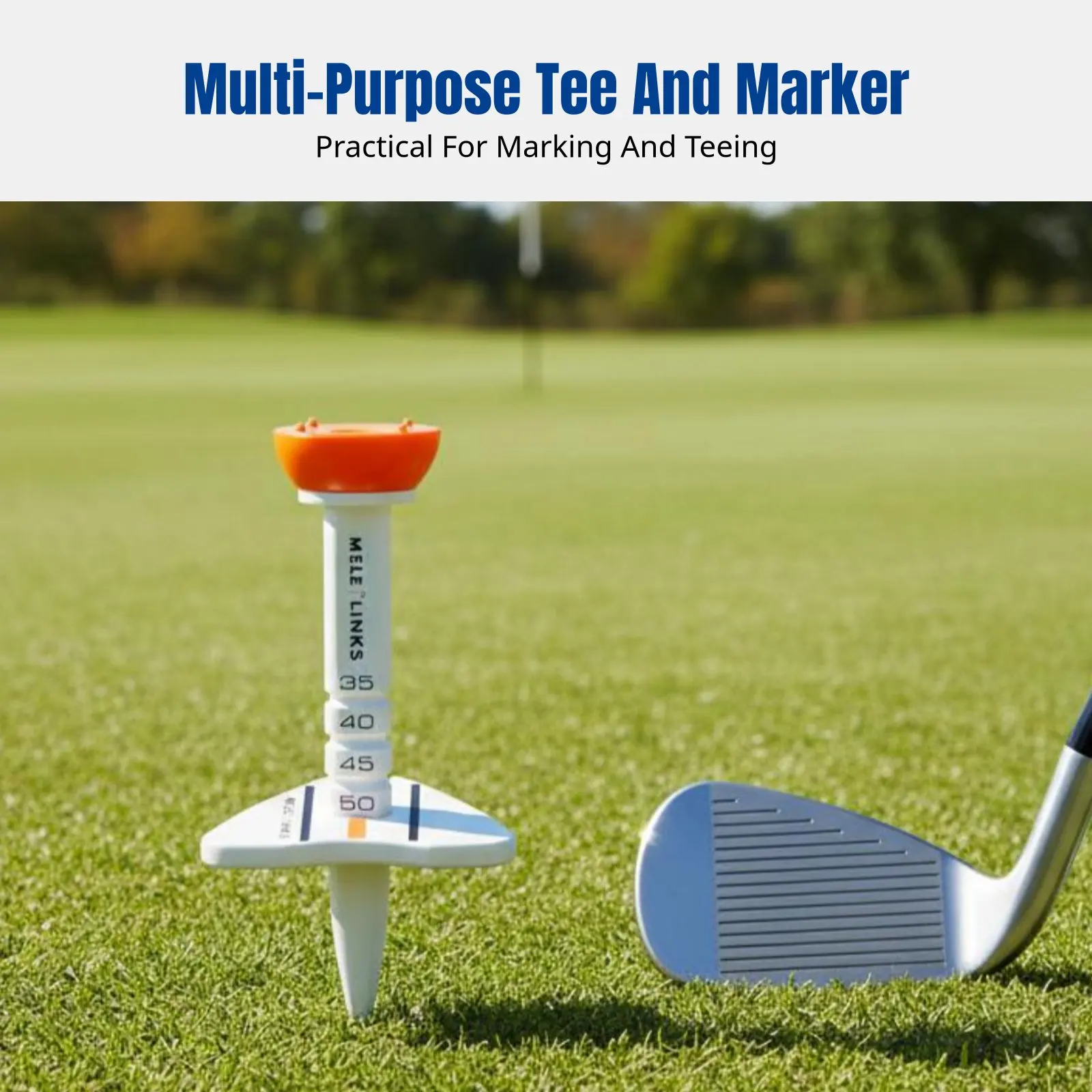 Golf Ball Tee, Adjustable Height, Direction Marker, Boxed, Training Aid, Convenient Storage
Golf Ball Tee, Adjustable Height, Direction Marker, Boxed, Training Aid, Convenient Storage
