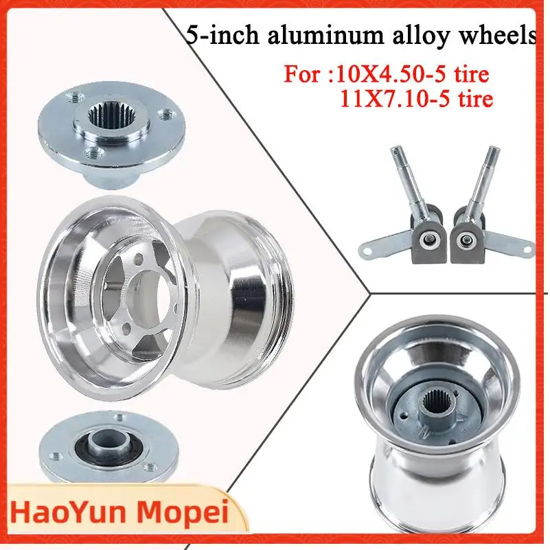 5 inch GO KART wheel rear 11X7.10-5 front 10X4.50-5 Wheel Rim for KARTING ATV UTV Racing Golf Buggy Drift Trike Slick
5 inch GO KART wheel rear 11X7.10-5 front 10X4.50-5 Wheel Rim for KARTING ATV UTV Racing Golf Buggy Drift Trike Slick