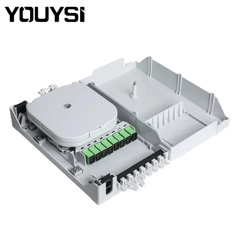 Optical fiber distribution box 8-core wall mounted indoor and outdoor optical fiber distribution box
Optical fiber distribution box 8-core wall mounted indoor and outdoor optical fiber distribution box