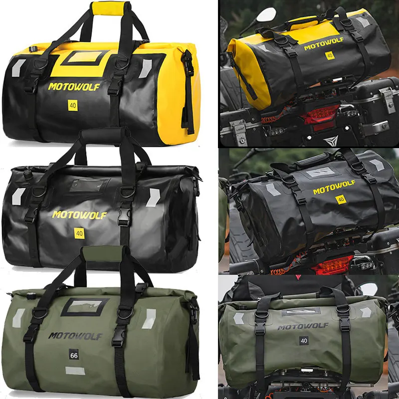 Универсальные водонепроницаемые сумки для мотоцикла 40л 66л, прочная сумка для шлема на заднее сиденье, большая вместительная уличная сумка для мотокросса
Универсальные водонепроницаемые сумки для мотоцикла 40л 66л, прочная сумка для шлема на заднее сиденье, большая вместительная уличная сумка для мотокросса