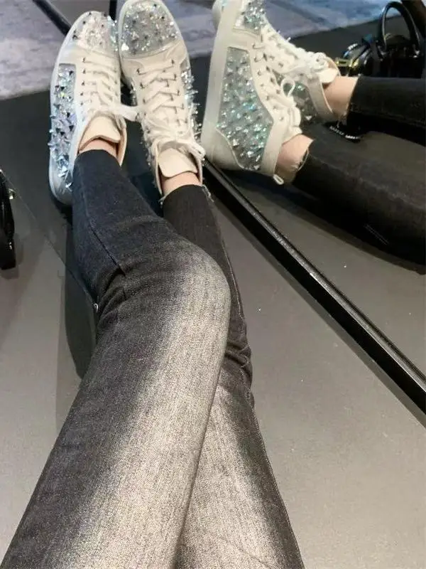 High Waist Slimming Denim Jeans Women's High Waist Elastic Fitting Boo Enhancing Nine Points Pencil Jeans Bla ey Wa
High Waist Slimming Denim Jeans Women's High Waist Elastic Fitting Boo Enhancing Nine Points Pencil Jeans Bla ey Wa