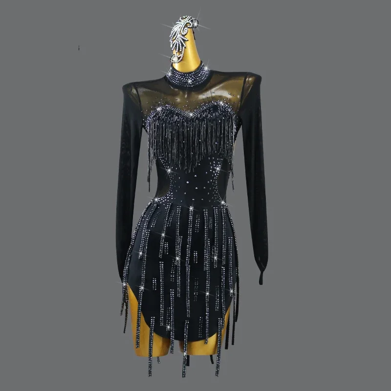 New Senior Latin Dance Skirt Competition Adult Women's Ball Performance Dress Girls' Large Practice Wear Line Suit Prom Costume
New Senior Latin Dance Skirt Competition Adult Women's Ball Performance Dress Girls' Large Practice Wear Line Suit Prom Costume