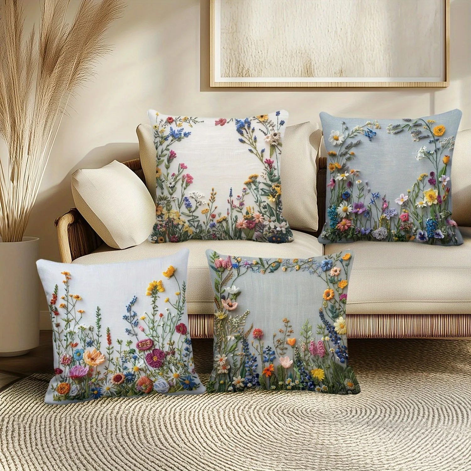 Наволочка с вышивкой полевого цветка, красочный дизайн с ботанической каймой, чехол для подушки для домашнего декора в деревенском стиле
Наволочка с вышивкой полевого цветка, красочный дизайн с ботанической каймой, чехол для подушки для домашнего декора в деревенском стиле