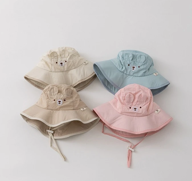 Cute Bear Baby Bucket Hat With Ears Boy Girl Cotton Kids Sun Hat Outdoor Summer Child Panama Cap
Cute Bear Baby Bucket Hat With Ears Boy Girl Cotton Kids Sun Hat Outdoor Summer Child Panama Cap