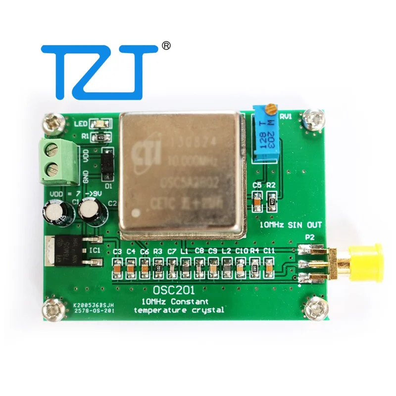 TZT OSC201 OCXO Frequency Reference Thermostatic Crystal Oscillator 10MHz Sine Wave Frequency Standard Radio Network Analyzers
TZT OSC201 OCXO Frequency Reference Thermostatic Crystal Oscillator 10MHz Sine Wave Frequency Standard Radio Network Analyzers