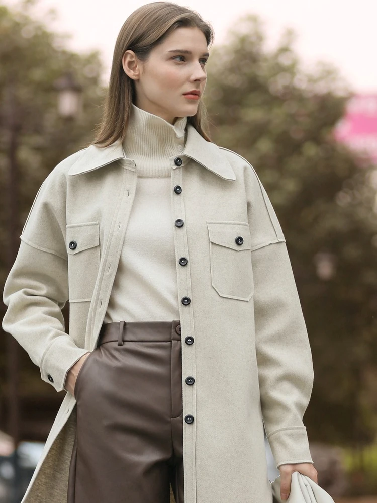 AMII шерстяные пальто для женщин, новинка зимы 2025, BF стиль, свободный топ с карманами и длинными рукавами, теплая универсальная женская куртка, пальто 12424101
AMII шерстяные пальто для женщин, новинка зимы 2025, BF стиль, свободный топ с карманами и длинными рукавами, теплая универсальная женская куртка, пальто 12424101