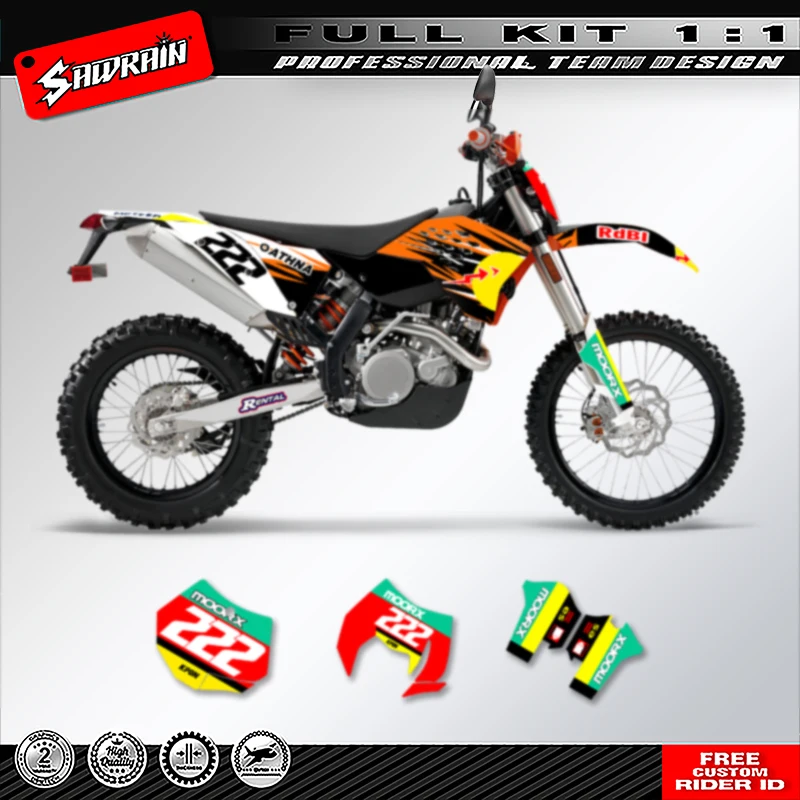 Sawrain Motorcycle Graphics Backgrounds Decal Stickers Kits for KTM SX SXF 2007 2008 2009 2010 EXC XCW 2008 2009 2010 2011 002
Sawrain Motorcycle Graphics Backgrounds Decal Stickers Kits for KTM SX SXF 2007 2008 2009 2010 EXC XCW 2008 2009 2010 2011 002