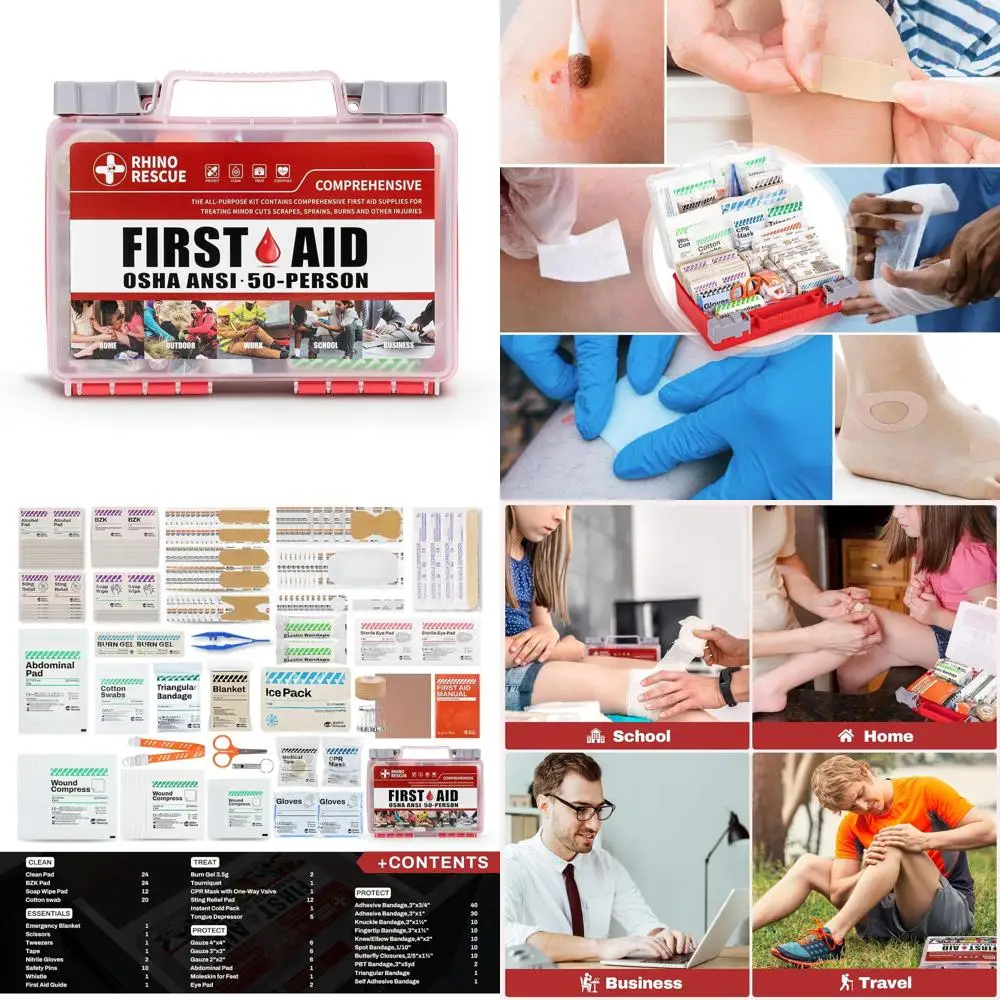 266 Pieces All-Purpose First Aid Kit, Home & Office Emergency Medical Supplies, Ideal for School, Car, Outdoor, Travel & Camping
266 Pieces All-Purpose First Aid Kit, Home & Office Emergency Medical Supplies, Ideal for School, Car, Outdoor, Travel & Camping