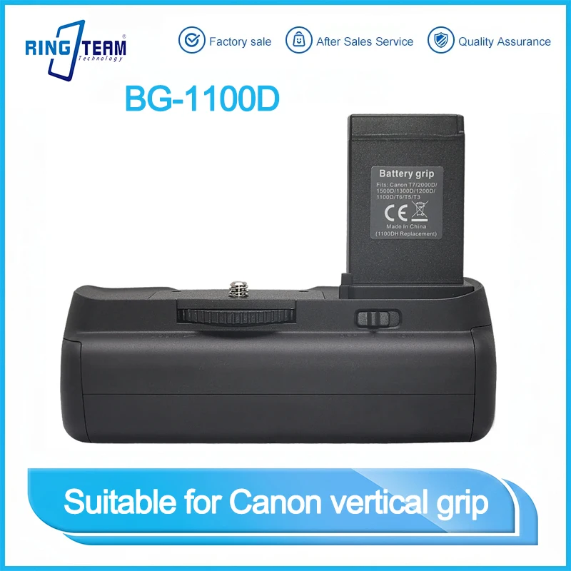 BG-1100D Vertical Battery Grip Holder BG-E10 for Canon EOS 1100D 1200D 1300D / Rebel T3 T5 T6 Camera Works with LP-E10
BG-1100D Vertical Battery Grip Holder BG-E10 for Canon EOS 1100D 1200D 1300D / Rebel T3 T5 T6 Camera Works with LP-E10