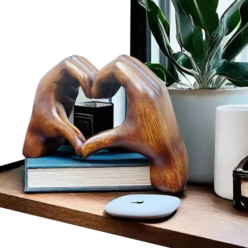 Heart Hands Sculpture Heart Hands Brown Decor Resin Romantic Home Accents Love Hand Gesture Figure for Bookshelf Coffee Table
Heart Hands Sculpture Heart Hands Brown Decor Resin Romantic Home Accents Love Hand Gesture Figure for Bookshelf Coffee Table