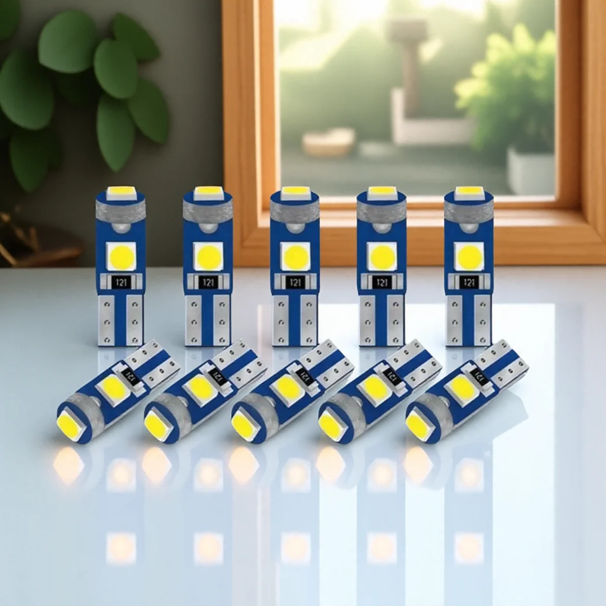 10PCS 12V T5 LED Wedge Lights for Car Interior Dome Map Reading License Plate Trunk Lights Various Colors 
10PCS 12V T5 LED Wedge Lights for Car Interior Dome Map Reading License Plate Trunk Lights Various Colors