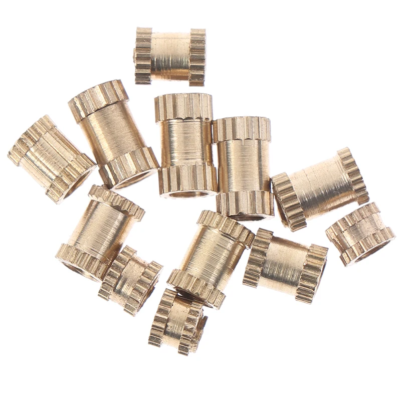 100Pcs Brass Insert Nut Set Hot Melt Knurled Thread Heat Injection Molding Embedment Copper Nut M3 For Attach 3D Print
100Pcs Brass Insert Nut Set Hot Melt Knurled Thread Heat Injection Molding Embedment Copper Nut M3 For Attach 3D Print
