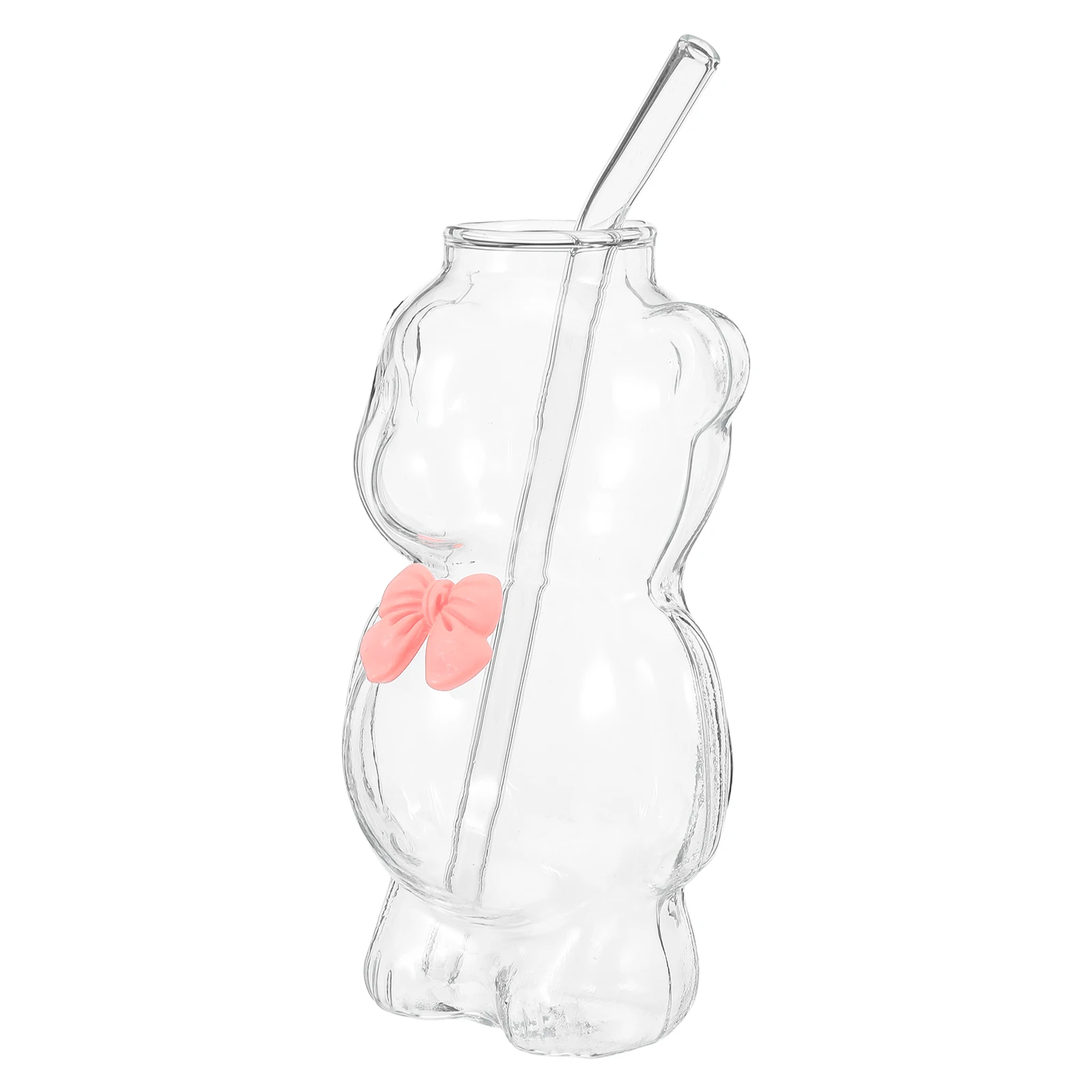 330Ml Glass Bear Cup Cute Cartoon Mug with Straw for Cold Drinks Functional Decorative Cup Christmas Party Favor Gift Aesthetic
330Ml Glass Bear Cup Cute Cartoon Mug with Straw for Cold Drinks Functional Decorative Cup Christmas Party Favor Gift Aesthetic