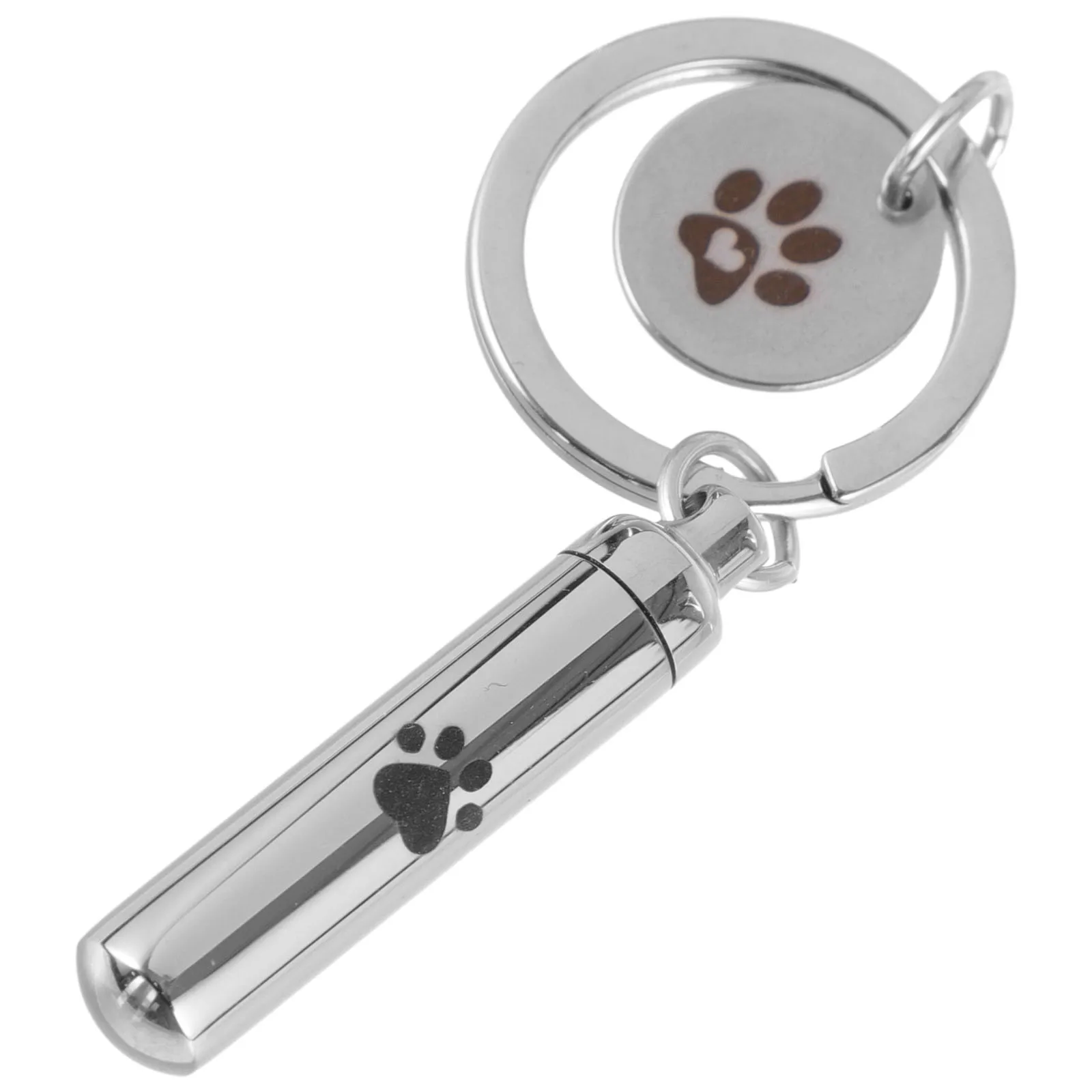Pet Urn Keychain Memorial Keepsake for Ashes Stainless Steel Pendant Cremation Metal Ash Key Chain Silver Small
Pet Urn Keychain Memorial Keepsake for Ashes Stainless Steel Pendant Cremation Metal Ash Key Chain Silver Small