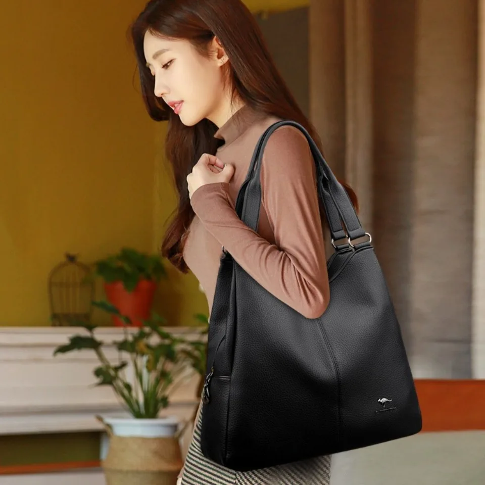 Purses Vintage Bolsas Large Capacity Tote Bag Handle Hobo Bag Leather Women Handbags Female Leisure Shoulder Bags
Purses Vintage Bolsas Large Capacity Tote Bag Handle Hobo Bag Leather Women Handbags Female Leisure Shoulder Bags