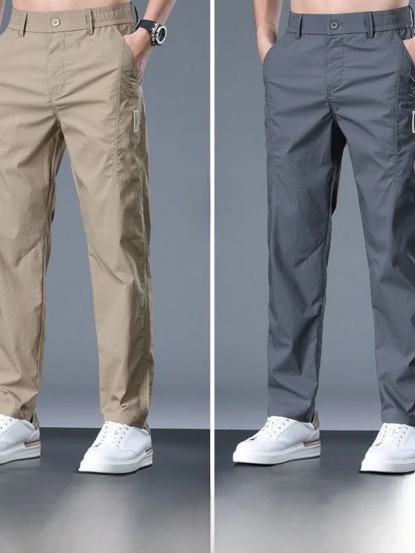 Men's Summer Thin Ice Silk Casual Pants Straight Leg Breathable Quick Dry Elastic Versatile Semi-Los Angeles Sport Long Trousers
Men's Summer Thin Ice Silk Casual Pants Straight Leg Breathable Quick Dry Elastic Versatile Semi-Los Angeles Sport Long Trousers