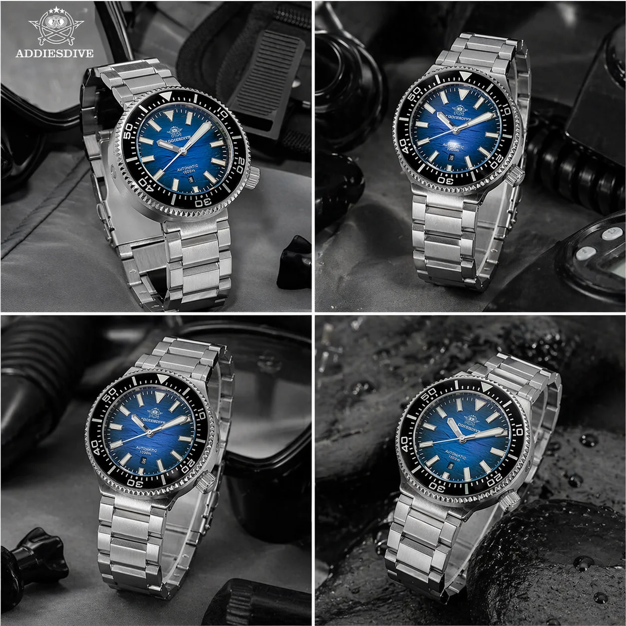 ADDIESDIVE Men Automatic Dive Watch 46mm 1000M Waterproof 8215 Sapphire Crystal Ceramic Bezel BGW9 Luminous Steel Bracelet
ADDIESDIVE Men Automatic Dive Watch 46mm 1000M Waterproof 8215 Sapphire Crystal Ceramic Bezel BGW9 Luminous Steel Bracelet