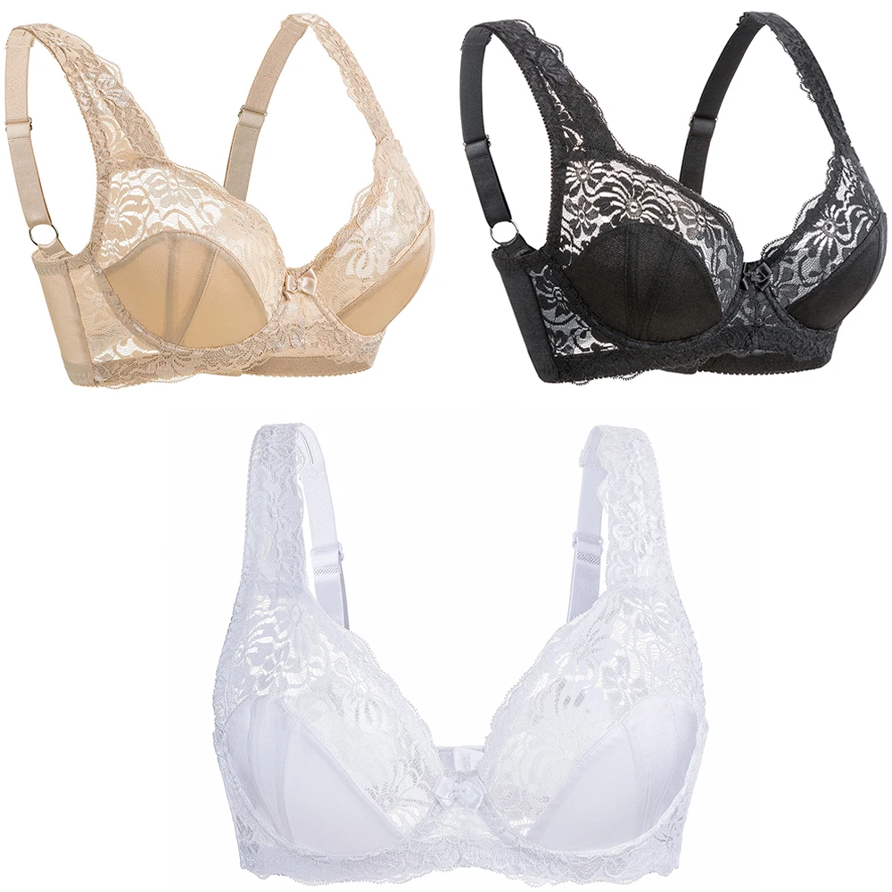 Bras For Women Lace Underwire Sexy Lingerie Tops Large Mesh Support Plus Size Underwear BH E F G H I J Cup
Bras For Women Lace Underwire Sexy Lingerie Tops Large Mesh Support Plus Size Underwear BH E F G H I J Cup