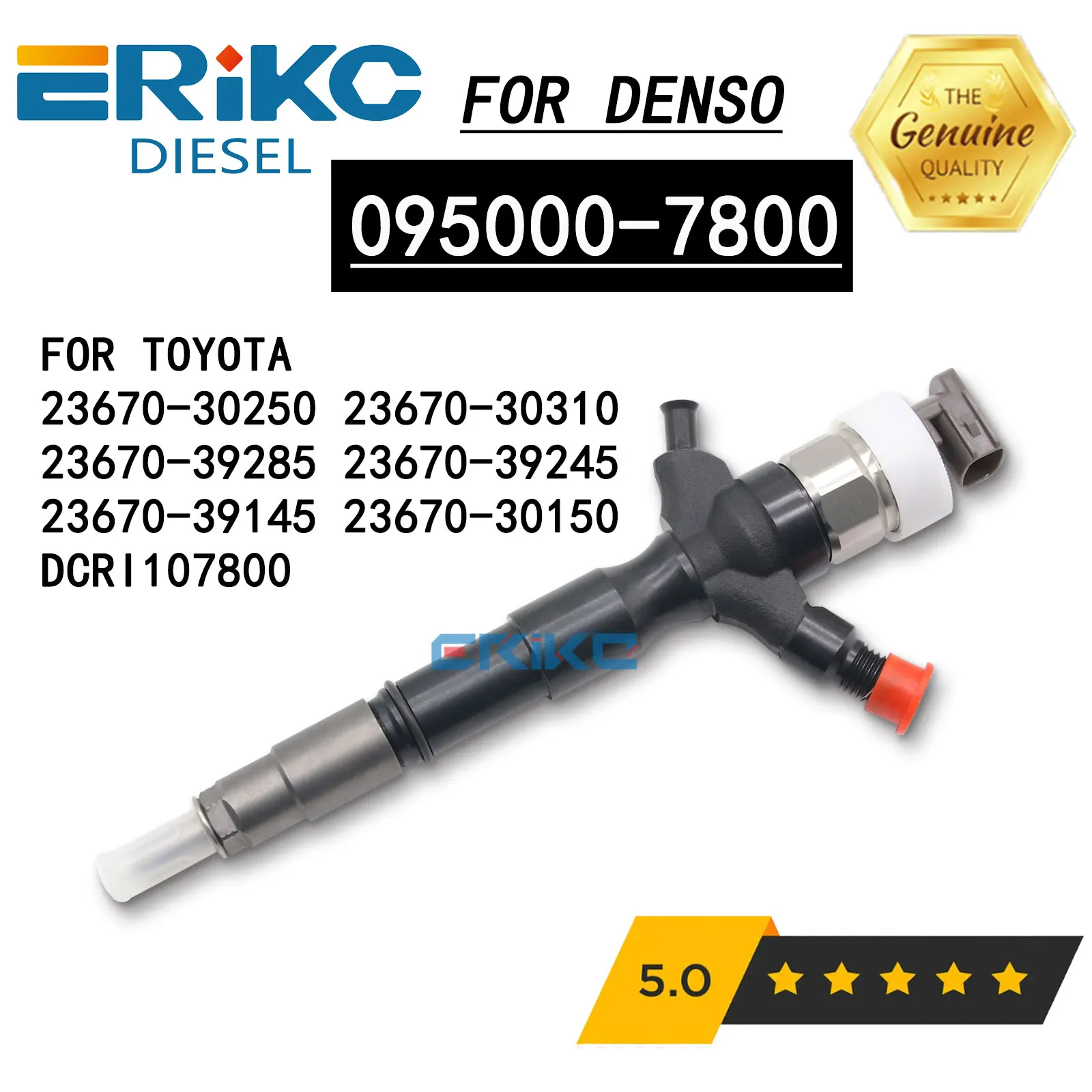 DCRI 107800 Форсунка дизельного топлива 095000 -7800 095000 -7801 23670-30310 23670-30250 23670-30150 23670-39145 23670-39146 23670-39285
DCRI 107800 Форсунка дизельного топлива 095000 -7800 095000 -7801 23670-30310 23670-30250 23670-30150 23670-39145 23670-39146 23670-39285