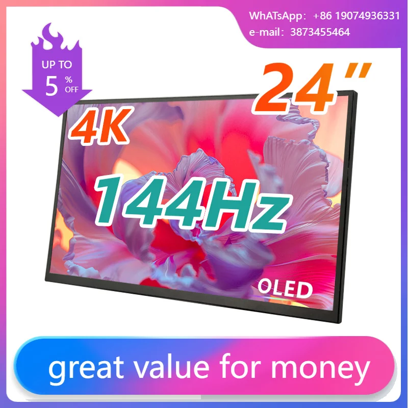 21.5 /24Portable Gaming Monitor USB-C OLED 144Hz 3840x2160 100% NTSC 1000:1 Gaming Laptop External Monitor
21.5 /24Portable Gaming Monitor USB-C OLED 144Hz 3840x2160 100% NTSC 1000:1 Gaming Laptop External Monitor