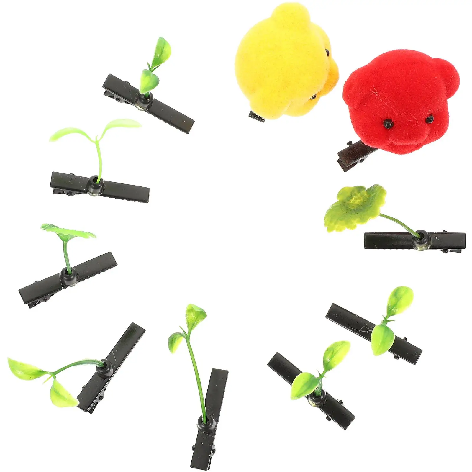 10 Pcs Hair Clips Women Delicate Flower Grass Style PE Metal Flower Hairpin Headwear Accessories R om Pattern Hairpin
10 Pcs Hair Clips Women Delicate Flower Grass Style PE Metal Flower Hairpin Headwear Accessories R om Pattern Hairpin