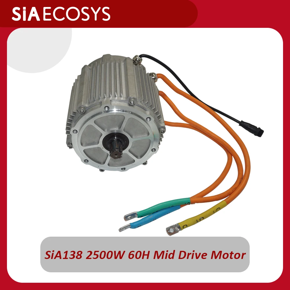 US Warehouse SiA138 60H 2500W Mid Drive Motor Peak 6000W 60N.m Torque with 428 14T Sprocket for Electric Scooter DIY Upgrade
US Warehouse SiA138 60H 2500W Mid Drive Motor Peak 6000W 60N.m Torque with 428 14T Sprocket for Electric Scooter DIY Upgrade