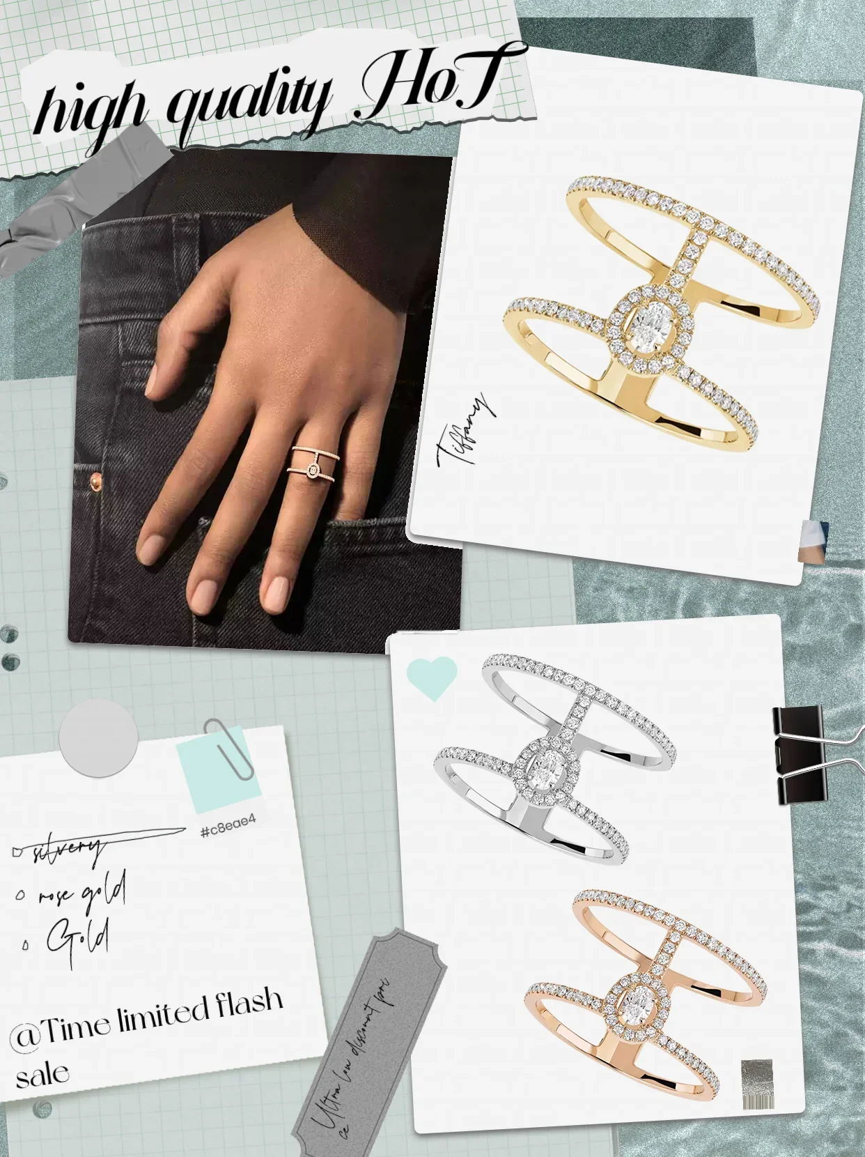2025 New Solid Silver S925 Ring with Diamond Inlay, Double Layered Classic Couple, Ladies' OL Style Luxury Holiday Gift
2025 New Solid Silver S925 Ring with Diamond Inlay, Double Layered Classic Couple, Ladies' OL Style Luxury Holiday Gift