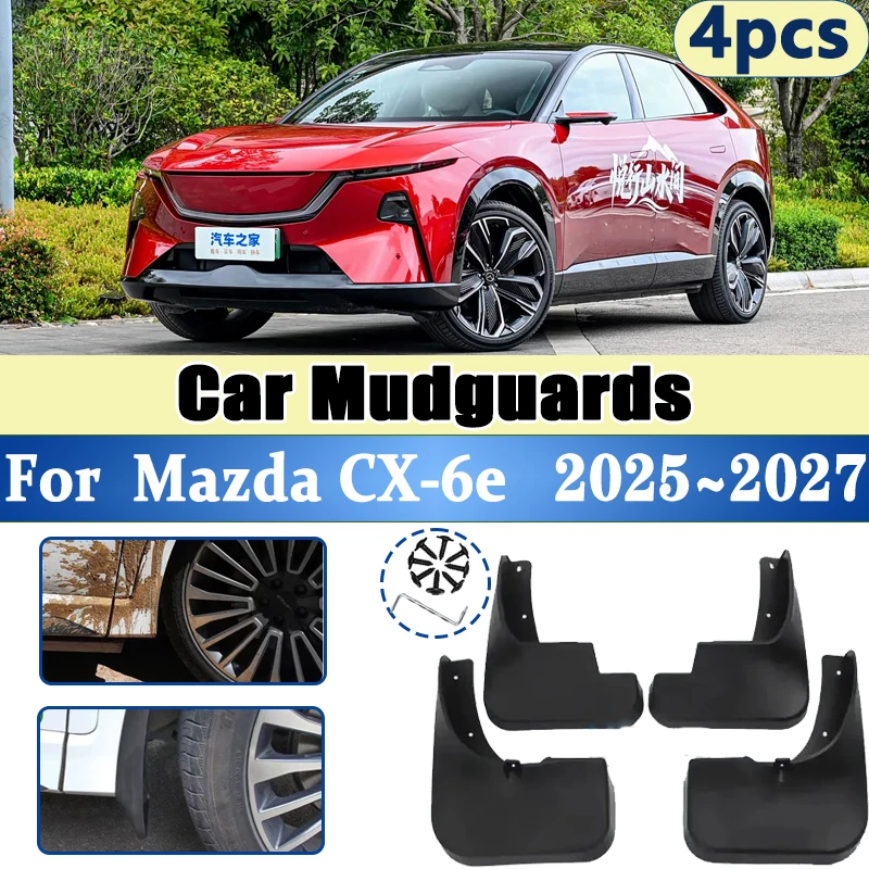 Car Mud Flaps For Mazda CX6e 2025 Accessories CX 6e EZ60 2026 2027 Auto Mudguards Splash Guard Front Rear Fender Car Accessories
Car Mud Flaps For Mazda CX6e 2025 Accessories CX 6e EZ60 2026 2027 Auto Mudguards Splash Guard Front Rear Fender Car Accessories