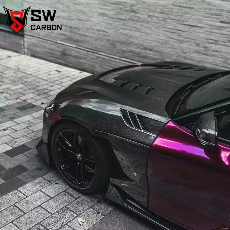 Передние крылья в стиле EVS из углеродного волокна для Toyota GR Supra A90 A91, боковые крылья, автоаксессуары 2019+
Передние крылья в стиле EVS из углеродного волокна для Toyota GR Supra A90 A91, боковые крылья, автоаксессуары 2019+