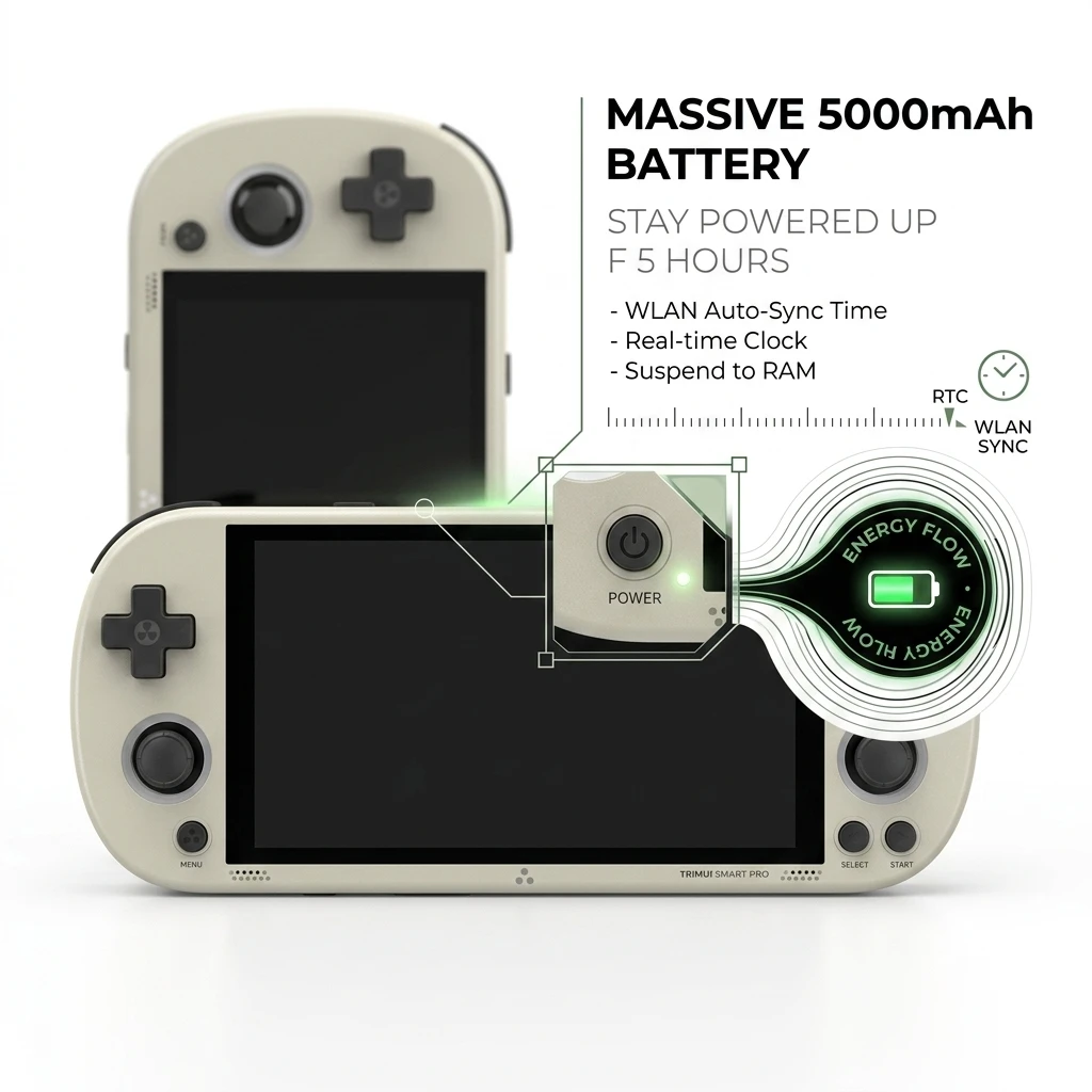 Trimui Smart Pro Retro Gaming Handheld: 4.96-inch screen with 1280×720 resolution, lightweight and portable, compatible with mul
Trimui Smart Pro Retro Gaming Handheld: 4.96-inch screen with 1280×720 resolution, lightweight and portable, compatible with mul