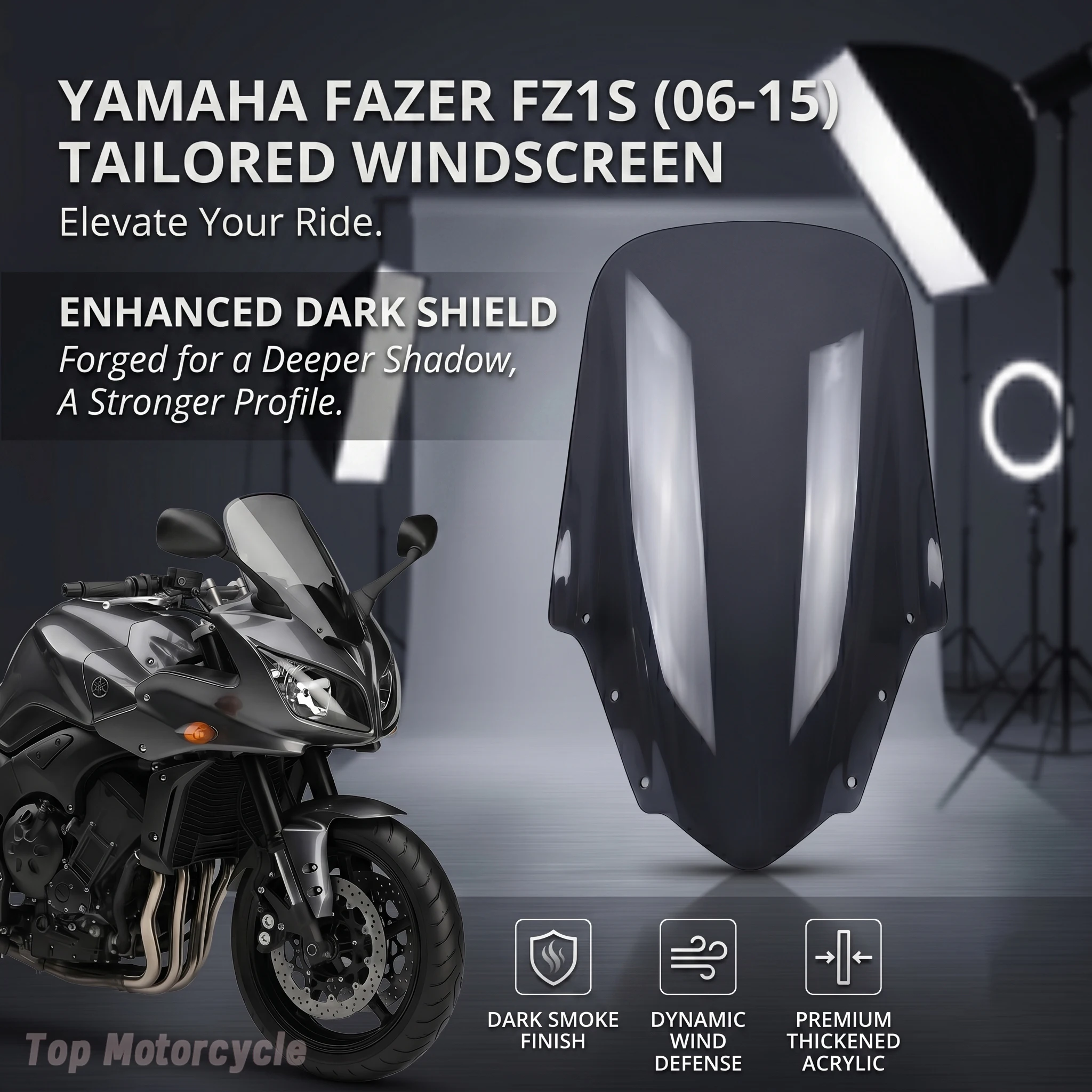Motorcycle Windscreen Windshield For Yamaha FZ1 Fazer FZ1S 1000 S 2006 2007 2008 2009 2010 2011 2012-2015 Touring Wind Deflector
Motorcycle Windscreen Windshield For Yamaha FZ1 Fazer FZ1S 1000 S 2006 2007 2008 2009 2010 2011 2012-2015 Touring Wind Deflector