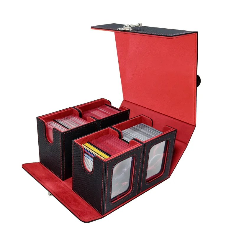 Коробка для хранения карт из искусственной кожи (400+ карт), футляр для колод, магнитная застежка, держатель для карт для коллекции игровых карт Magic
Коробка для хранения карт из искусственной кожи (400+ карт), футляр для колод, магнитная застежка, держатель для карт для коллекции игровых карт Magic