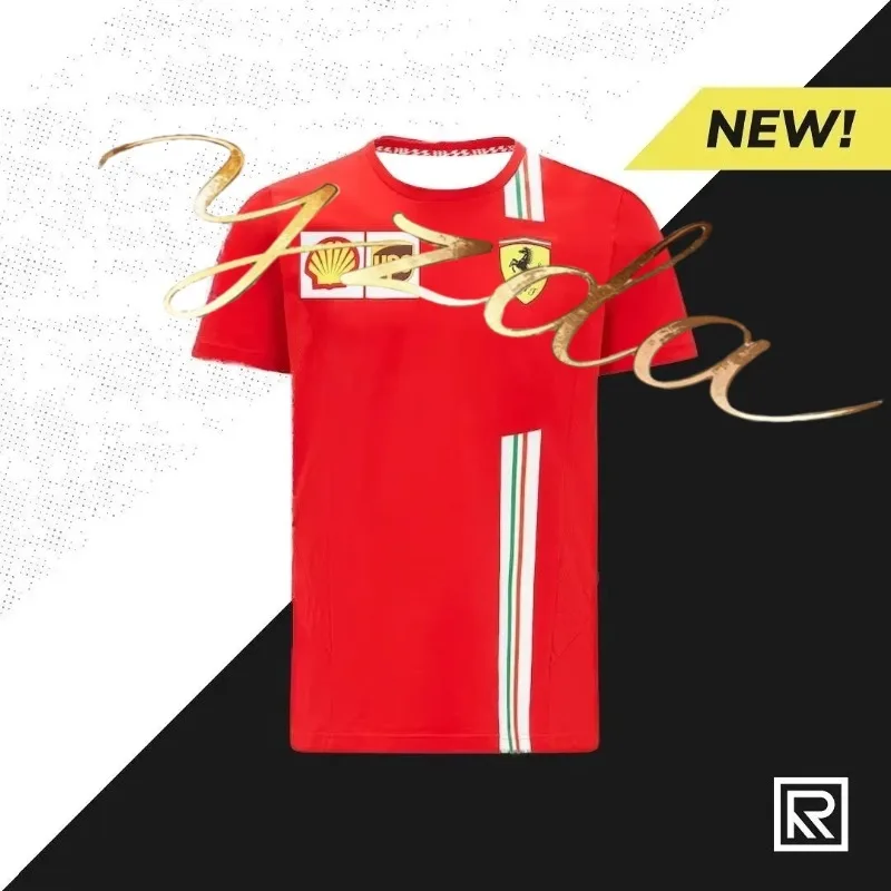 Ferrari Men's Quick Drying T-shirt for Motorcycle Racing, Comfortable, Casual, Breathable, Sweat Absorbing
Ferrari Men's Quick Drying T-shirt for Motorcycle Racing, Comfortable, Casual, Breathable, Sweat Absorbing