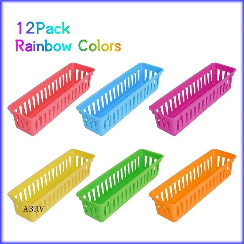 Highly Recommended-12 Pack Pencil Organizer Basket Trays, Rainbow Colors Desk Storage For Kids, Classroom Supply Holders For Sch
Highly Recommended-12 Pack Pencil Organizer Basket Trays, Rainbow Colors Desk Storage For Kids, Classroom Supply Holders For Sch