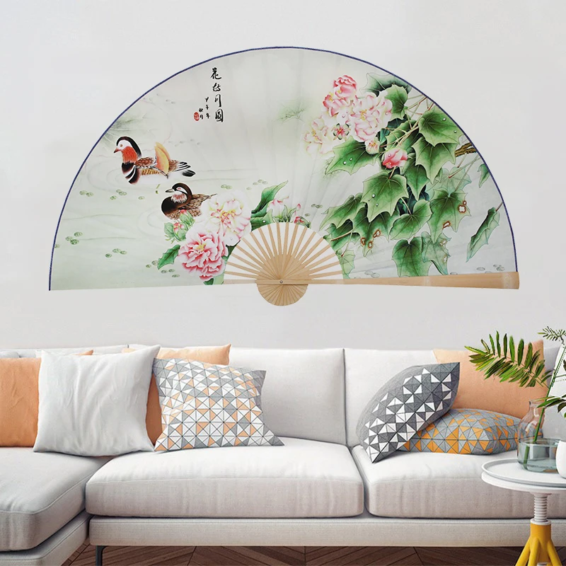 Large Folding Paper Fan Chinese Style Crafts Banboo Frame Background Decorative Fan Hanging Decoration Evening Mandarin Duck
Large Folding Paper Fan Chinese Style Crafts Banboo Frame Background Decorative Fan Hanging Decoration Evening Mandarin Duck