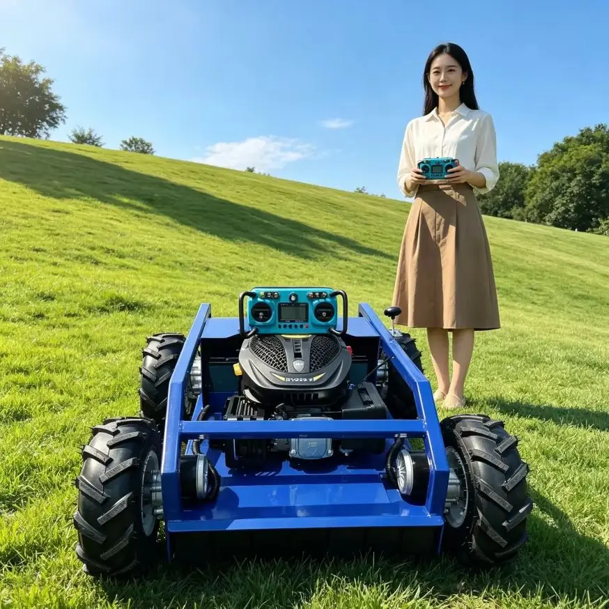 All Terrain Slope Climbing Wheeled RC Intelligent Lawn Mower Robot 4 Stroke Powerful Engine Radio Controlled Durable Agricultura
All Terrain Slope Climbing Wheeled RC Intelligent Lawn Mower Robot 4 Stroke Powerful Engine Radio Controlled Durable Agricultura