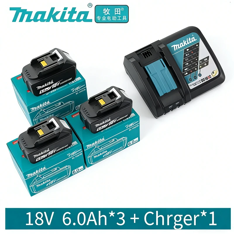 6Ah New Makita original 18V 6Ah rechargeable lithium-ion battery, powerful and long-lasting, suitable for Makita BL1860 BL1860B
6Ah New Makita original 18V 6Ah rechargeable lithium-ion battery, powerful and long-lasting, suitable for Makita BL1860 BL1860B