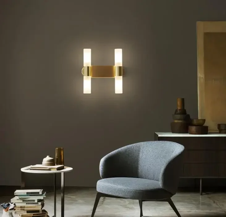 Nordic Light luxury master bedroom bedside wall lamp modern simple corridor background wall all copper hanging lamp
Nordic Light luxury master bedroom bedside wall lamp modern simple corridor background wall all copper hanging lamp