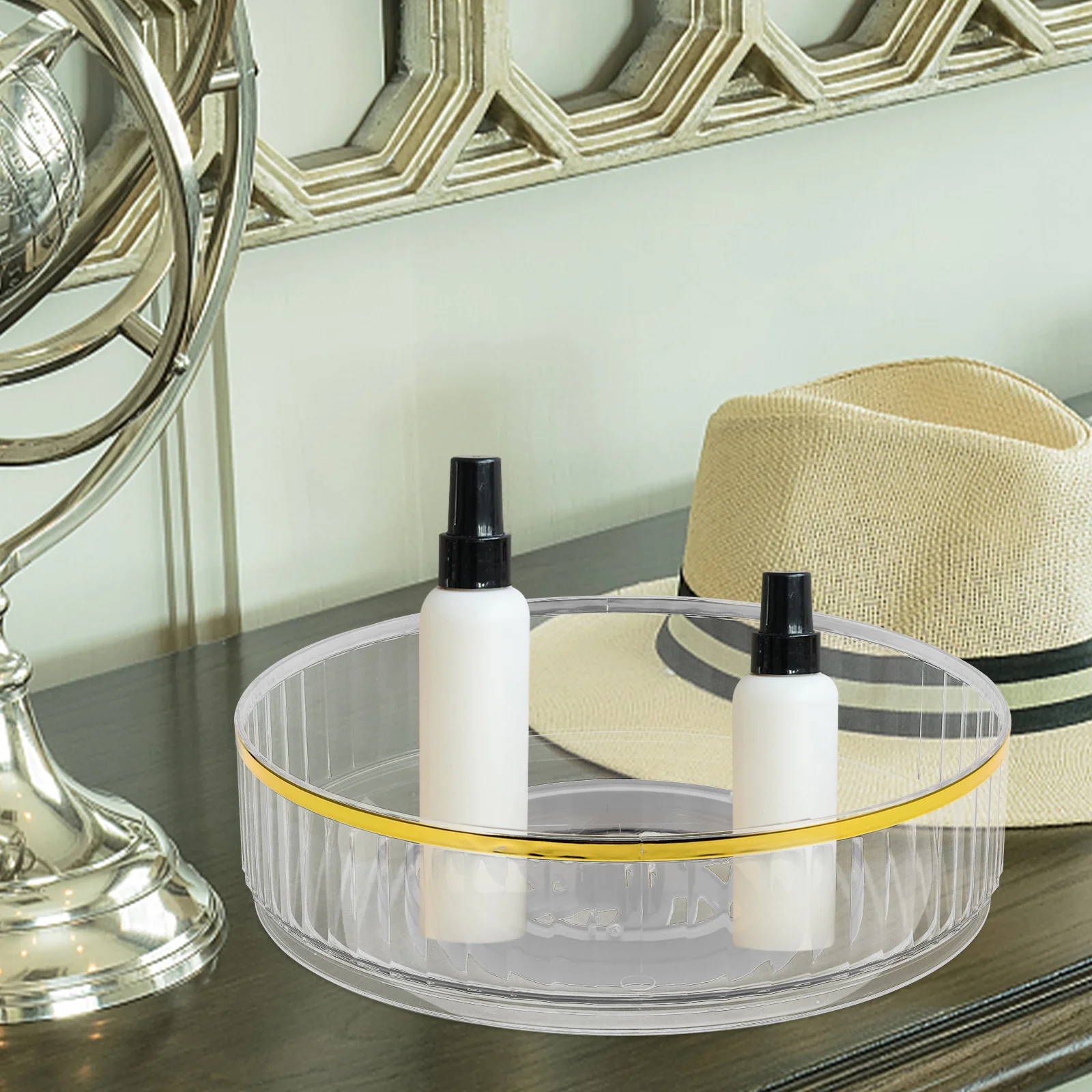 Rotating Desktop ganizer White Style Home Kitchen Storage Tray Spice Holder Bottle Seasoning Packet Drink Coffee
Rotating Desktop ganizer White Style Home Kitchen Storage Tray Spice Holder Bottle Seasoning Packet Drink Coffee