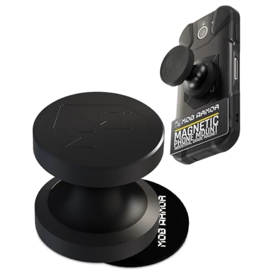 Mob Armor MobNetic Go Magnetic Phone Car Holder with Metal Plate - Strong Magnetic Base Aircraft Grade Aluminum Car Dashboard a
Mob Armor MobNetic Go Magnetic Phone Car Holder with Metal Plate - Strong Magnetic Base Aircraft Grade Aluminum Car Dashboard a