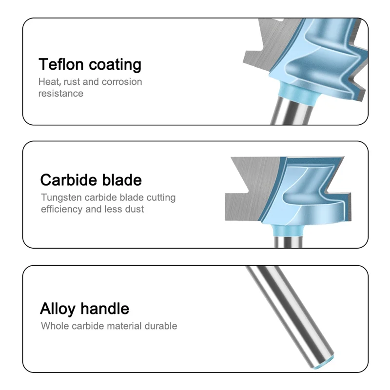 ABBO-Drawer Slide Rails Router Bit 6Mm Shank Helical Tenon Knife Tenon Cutter For Woodworking Tool
ABBO-Drawer Slide Rails Router Bit 6Mm Shank Helical Tenon Knife Tenon Cutter For Woodworking Tool