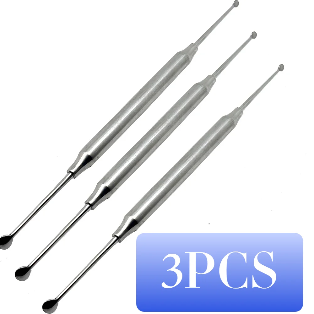3Pcs Dental Double Ends Implant Surgial Excavator Spoon Oral Care Restorative Cavity Tool Round Tip Dentist Surgial Tools
3Pcs Dental Double Ends Implant Surgial Excavator Spoon Oral Care Restorative Cavity Tool Round Tip Dentist Surgial Tools