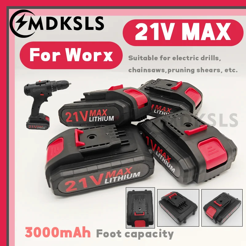 MDKSLS 2026 New 21V 3000mAh Rechargeable Lithium Battery Suitable for Electric Drills, Chainsaws, Pruning Shears, Etc.
MDKSLS 2026 New 21V 3000mAh Rechargeable Lithium Battery Suitable for Electric Drills, Chainsaws, Pruning Shears, Etc.